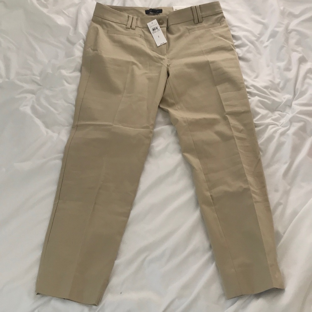 Ann Taylor Cotton Crop Dress Pants